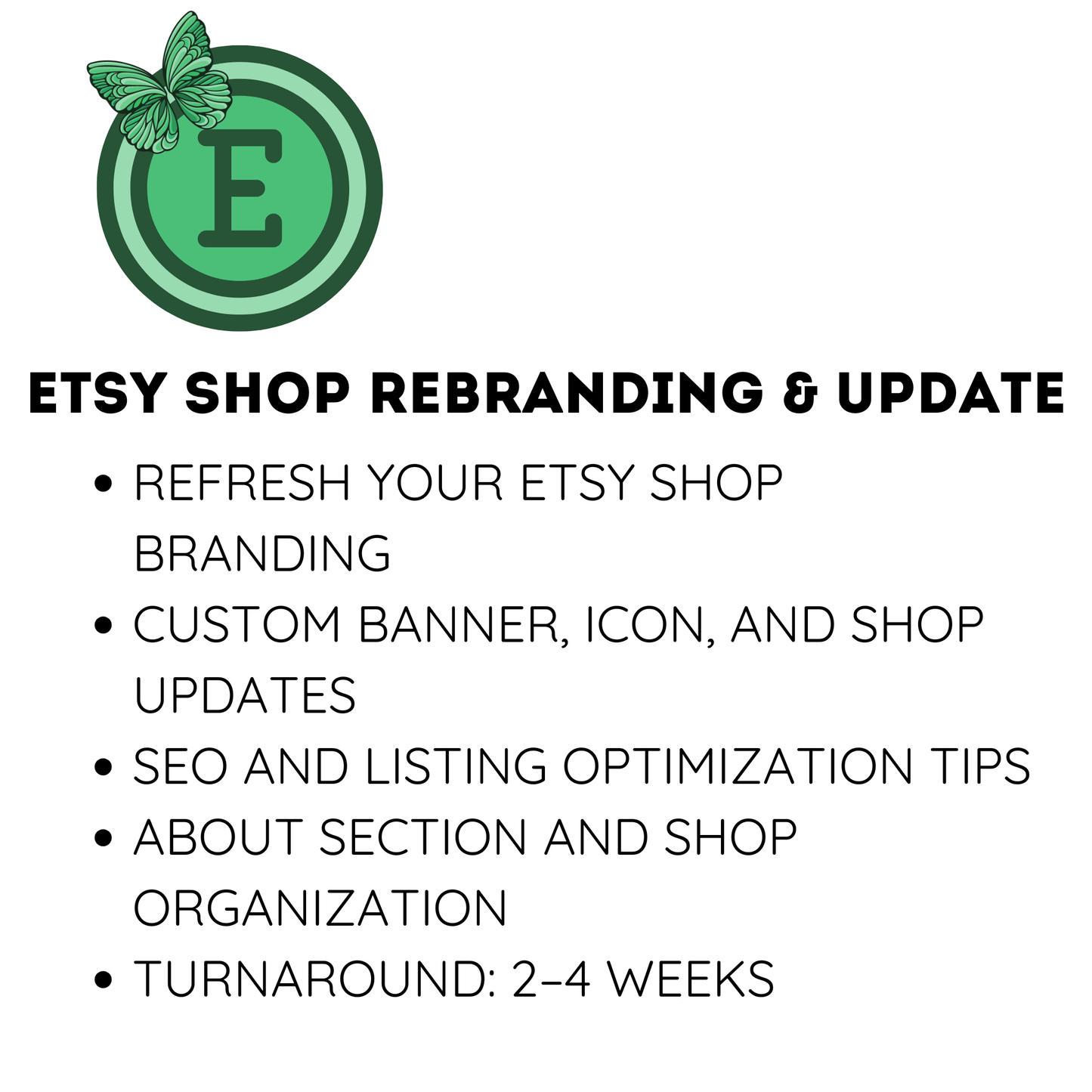 Etsy Shop Rebranding & Update