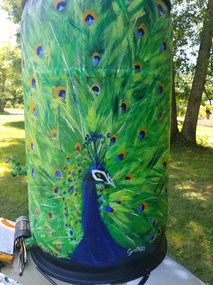Custom Painted Rain Barrels – Eco-Friendly Outdoor Water Collection