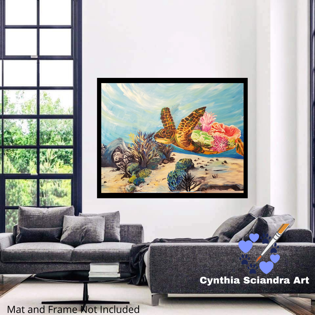 Seas of Change- Interconnected Series (30" x 40" Acrylic on Canvas)