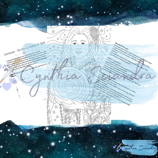 The Celestial Coloring & Activity Book — A Journey Through Stars, Stories, and Self (Digital Download by Cynthia Sciandra)
