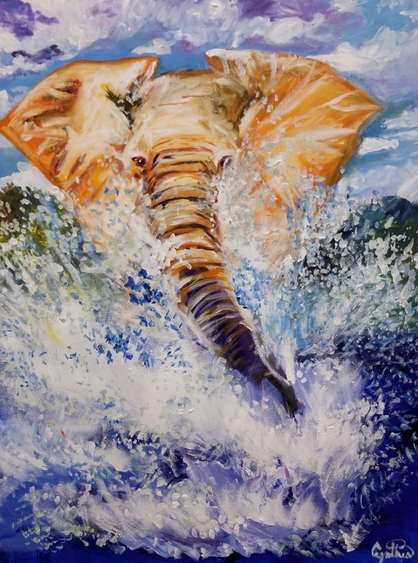 The Charge (30" x 40" Acrylic on Canvas)