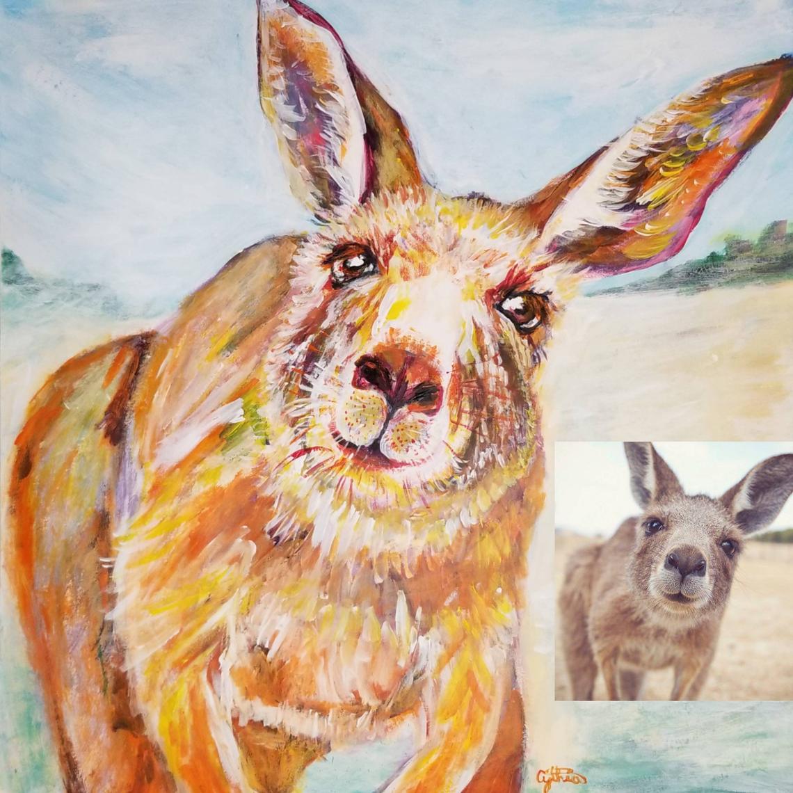 Custom Painted Photo to Painting (wild animal or landscape) - LARGE items PICK UP ONLY